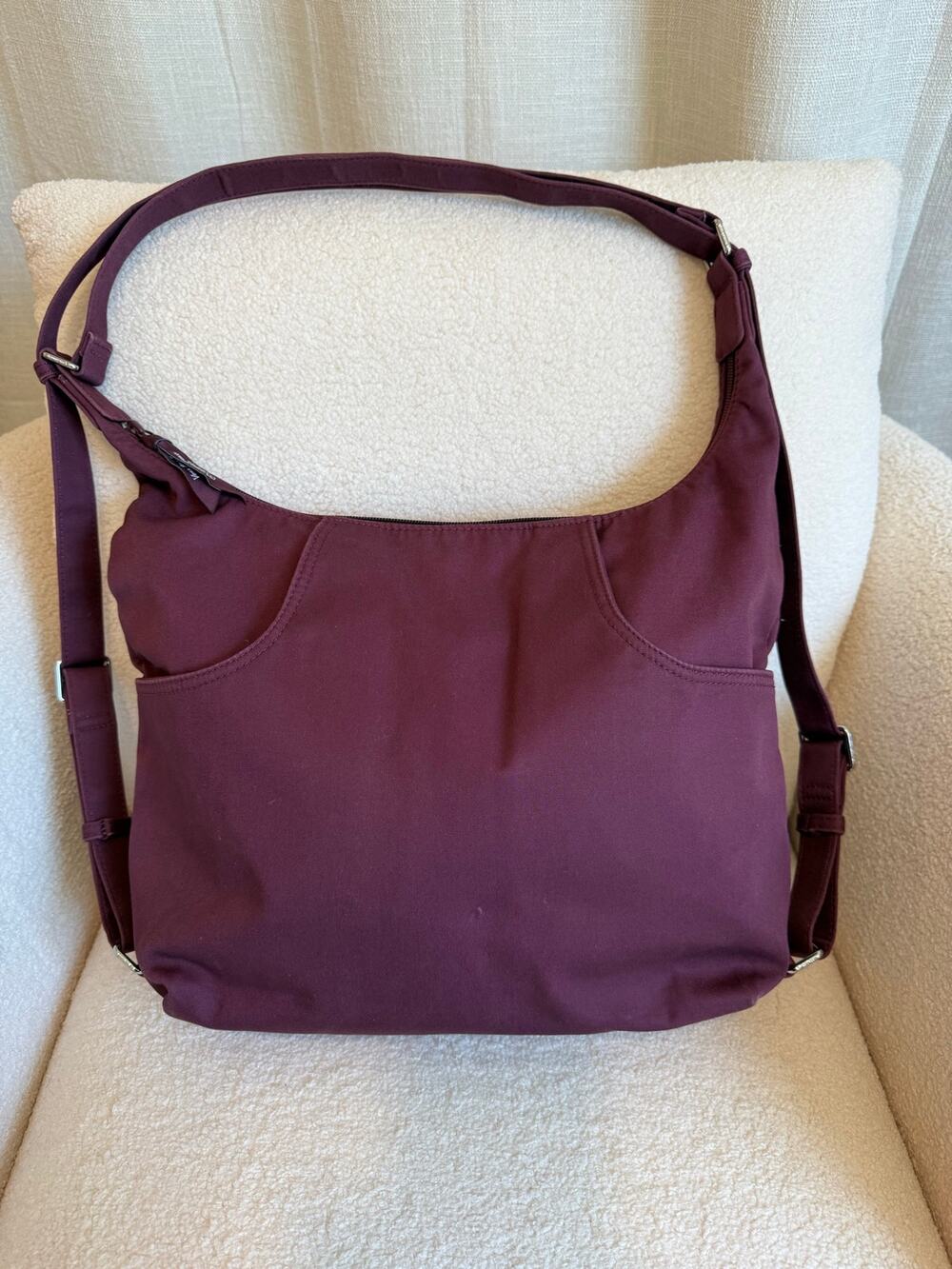Vera Bradley 29602-N79 Convertible Backpack Burgundy Nylon Adjustable Strap